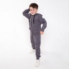 Костюм (брюки/толстовка) для мальчика , цвет фуме, рост 98 - фото 9694390
