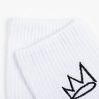 Носки MINAKU «Crown», цвет белый, р-р 36-37 (23 см) - Фото 3