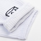 Носки MINAKU «Crown», цвет белый, р-р 38-39 (25 см) - фото 49418656