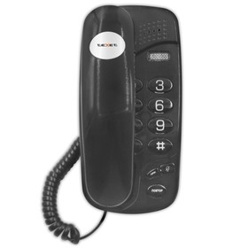 Проводной телефон Texet TX 238, повторный набор, тональный набор, индикатор, черный
