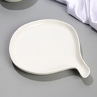 Блюдо керамическое керамическая для подачи «Хинкали», 22.5 х 26.5 см, цвет белый - фото 4350225
