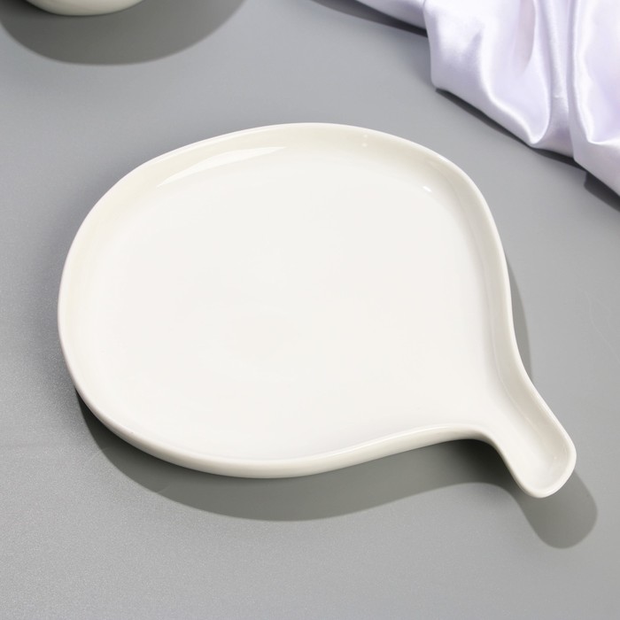 Блюдо керамическое керамическая для подачи «Хинкали», 22.5 х 26.5 см, цвет белый - фото 1910362205