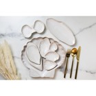 Менажница "Белая раковина", 12 х 20 см - фото 804812419