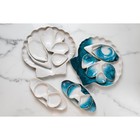 Соусник керамический «Морская ракушка», 8.5 х 15 см., цвет белый-голубой - фото 8876986