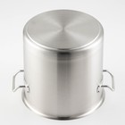 Кастрюля Hanna Knövell HoReCa, 12 л, толщина 0.8 мм, 201 сталь, дно 3 мм, с теплораспределительным слоем, индукция, нержавеющая сталь - Фото 3