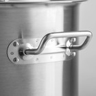 Кастрюля Hanna Knövell HoReCa, 25 л, толщина 0.8 мм, 201 сталь, дно 3 мм, с крышкой, с теплораспределительным слоем, индукция, нержавеющая столь - Фото 4