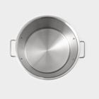 Кастрюля Hanna Knövell HoReCa, 30 л, толщина 0.8 мм, 201 сталь, дно 3.2 мм, с крышкой, с теплораспределительным слоем, индукция, нержавеющая сталь - Фото 7