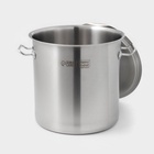 Кастрюля Hanna Knövell HoReCa, 20 л, толщина 0.8 мм, 201 сталь, с крышкой, нержавеющая сталь - Фото 4