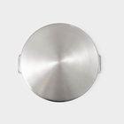 Кастрюля Hanna Knövell HoReCa, 20 л, толщина 0.8 мм, 201 сталь, с крышкой, нержавеющая сталь - Фото 5