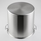 Кастрюля Hanna Knövell HoReCa, 30 л, толщина 0.8 мм, 201 сталь, с крышкой, нержавеющая сталь - Фото 3