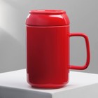 Кружка керамическая «Насладись», 250 мл, цвет красный - Фото 4