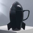 Кружка керамическая «23 февраля», 300 мл, цвет чёрный - Фото 3