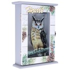 Ключница с дверкой "Home", 5,5 х 18 х 24 см - фото 804812733