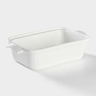 Мармит из жаропрочной керамики двойной Magistro «Бланш», 1.1 л, 26.5×16×6.5 см, белая - Фото 5