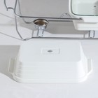 Мармит из жаропрочной керамики тройной Magistro «Бланш», 1.1 л, 26×16.5×6 см - Фото 3