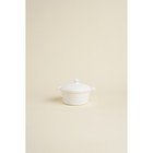 Кастрюля из жаропрочной керамики Доляна «Бруно», 340 мл, 16×13,5×6 см, цвет белый - фото 9694918