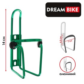 Флягодержатель Dream Bike F3, алюминиевый, цвет зелёный