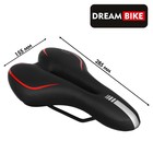 Седло Dream Bike спорт-комфорт, цвет красный - фото 9694974