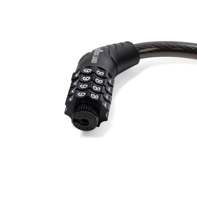 Замок навесной велосипедный LOCKLAND, кодовый, 10×1000 мм