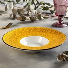 Тарелка фарфоровая для пасты Wilmax Splash, 250 мл, d=27 см, цвет жёлтый - фото 9695249