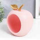 Сувенир полистоун подставка "Розовое яблоко" 20,5х16х18 см - фото 6587252