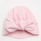 Чалма для девочки бантом, цвет светло-розовый, размер 47-50 см - фото 321331666