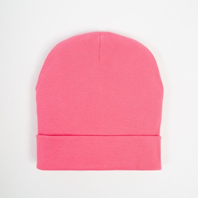 Шапка детская, цвет ярко-розовый, размер 44-47 см