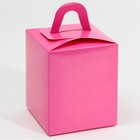 Коробка для капкейков, кондитерская упаковка, 1 ячейка «Фуксия », 9 х 9 х 11 см (комплект 5 шт) - фото 68100869