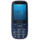 Сотовый телефон MAXVI  B9, 2", TFT, microSD, 2sim, BT3.0, 1600мАч, синий - фото 51618185