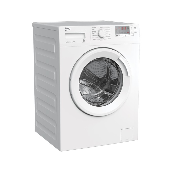 Стиральная машина Beko WRE6512BWW, класс А, 1000 об/мин, до 6 кг, белая - фото 51439095