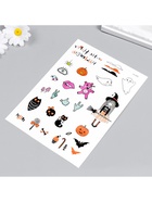 Переводные тату на тело светящиеся «Хэллоуин», 21×15 см, МИКС 7040441