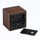 Часы - будильник электронные "Цифра" настольные с термометром, деревянные, 6.5 см, ААА, USB - Фото 7