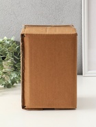 Шкатулка стекло с металлическим каркасом "Прямоугольник с гранями" золото 7х10,5х17 см - фото 809334587