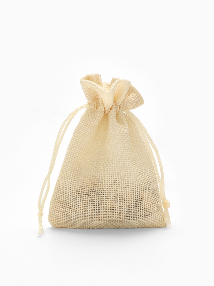 Мешочек подарочный «Льняной», 9×12 см, бежевый - Фото 1