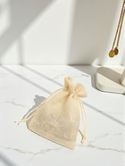 Мешочек подарочный «Льняной», 9×12 см, бежевый - Фото 2