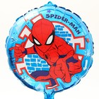 Шар фольгированный круг "Spider-man", Человек-паук - фото 1637124
