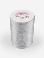 Лента парчовая, 6 мм, 500±1 м, цвет серебряный - Фото 5