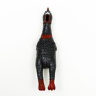 Игрушка пищащая "Задумчивая курица" малая для собак, 16,5 см, чёрная - фото 6587683