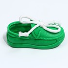 Игрушка с канатом "Мокасины", 13 см, зелёная - Фото 2