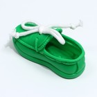 Игрушка с канатом "Мокасины", 13 см, зелёная - Фото 3