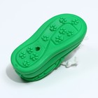 Игрушка с канатом "Мокасины", 13 см, зелёная - Фото 4