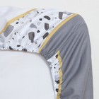 Простыня на резинке LoveLife 140*200*25см, 100% хлопок, сатин, 125г/м² - фото 24314673