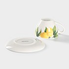 Чайная пара Доляна «Лимон», 2 предмета: чашка 250 мл, блюдце d=15 см - Фото 4