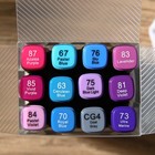 Маркеры для скетчинга 2-х сторонние, 12 цветов Lavender colors - Фото 2
