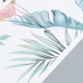 Наклейка интерьерная цветная «Цирковой слон, жираф и мальчик», набор 2 листа, 30×90 см