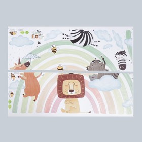 Наклейка пластик интерьерная цветная 