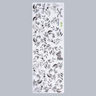 Наклейка пластик интерьерная чёрная "Веточки и бабочки" 30х90 см - фото 21568272