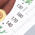 Наклейка пластик интерьерная цветная ростомер "Улей и зверята" набор 2 листа 30х90 см - фото 119410996