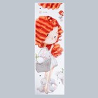 Наклейка пластик интерьерная цветная "Девочка с рыжими волосами с зайчатами" 30х90 см - Фото 2