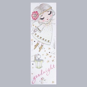 Наклейка интерьерная цветная «Малышка-ангел с фонариком», 30×90 см 7599409